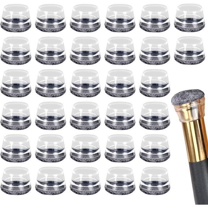 XNJIHWA Lot De 32 Protections Transparentes Pour Pieds De Chaise - Silicone Souple Antidérapant - Diamètre 17-21 Mm