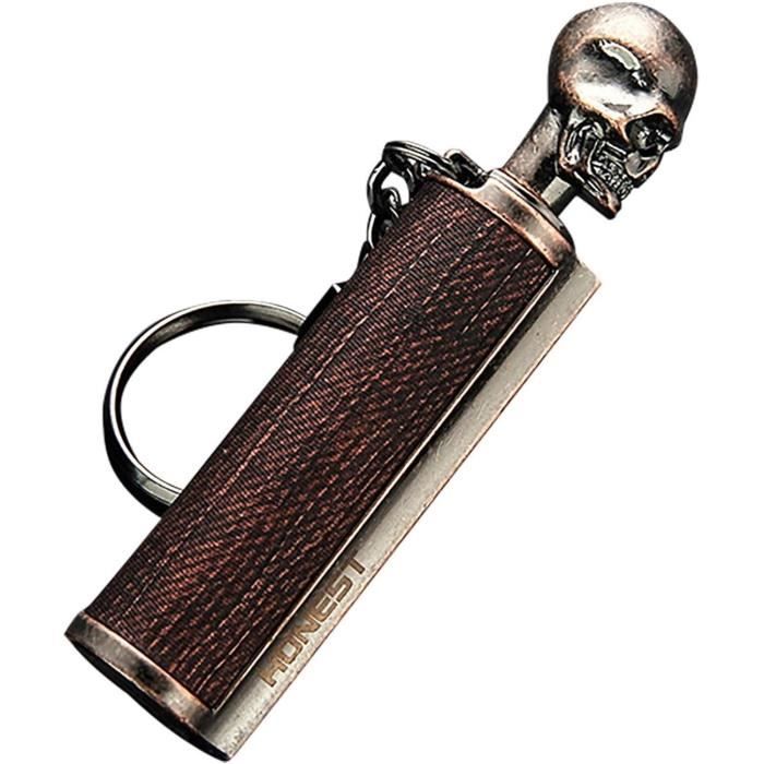 Briquet Amadou à Kérosène et Argenté en Métal - Camping et Bivouac