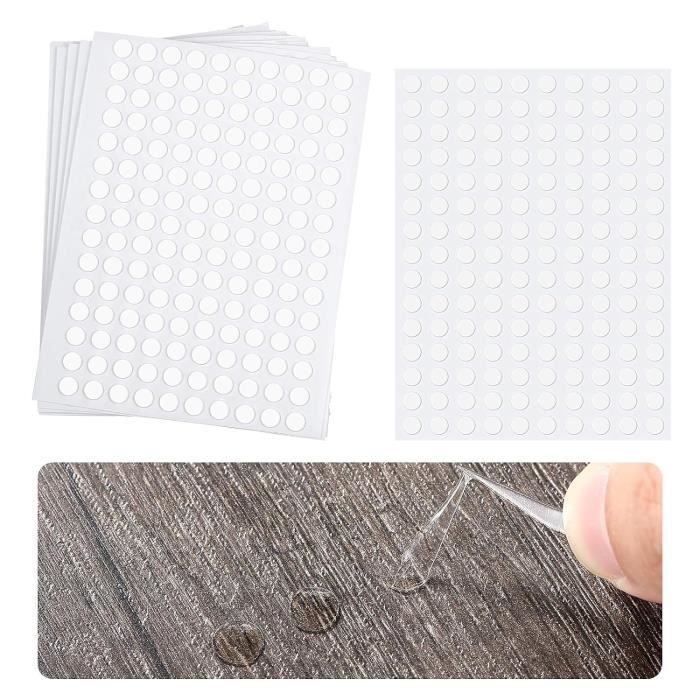 HAPINARY 306 Paires Points Adhésifs Double Face Amovibles – Ronds Autocollants Pour Bricolage, Maison, école – 0,39 Pouces