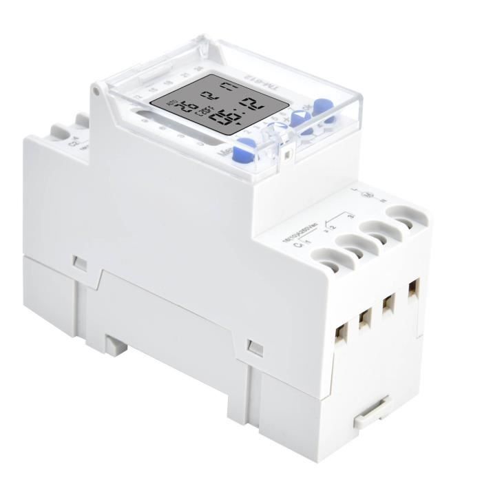 Commutateur Minuterie 12V LCD Yosoo - 16A - Programmateur électronique Horaire