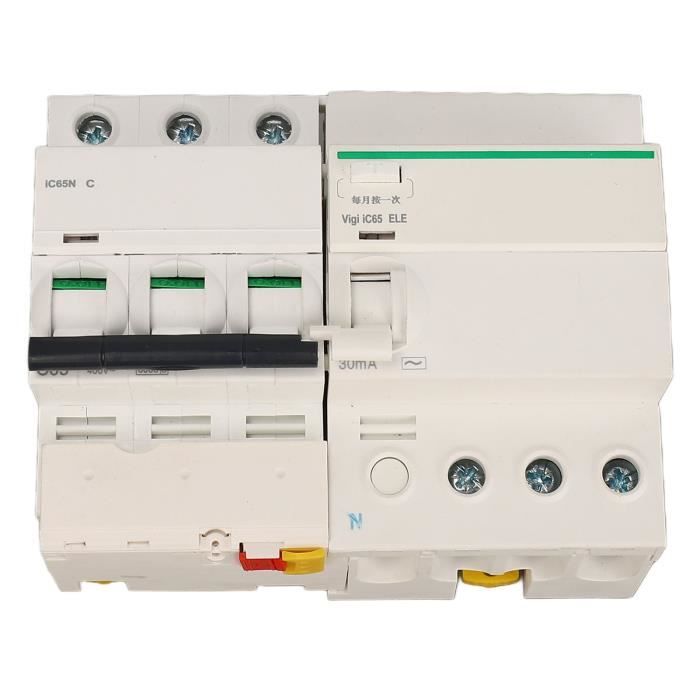 Commutateur D'Air Disjoncteur AC400V 4P+N Protection Fuites Arc Rapide 63A - Distribution Énergie