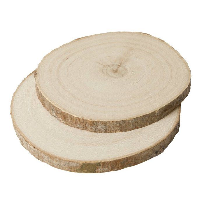 Rondins de bois - Naturel - 2 tailles 15 et 12 cm - A décorer - Loisirs ...