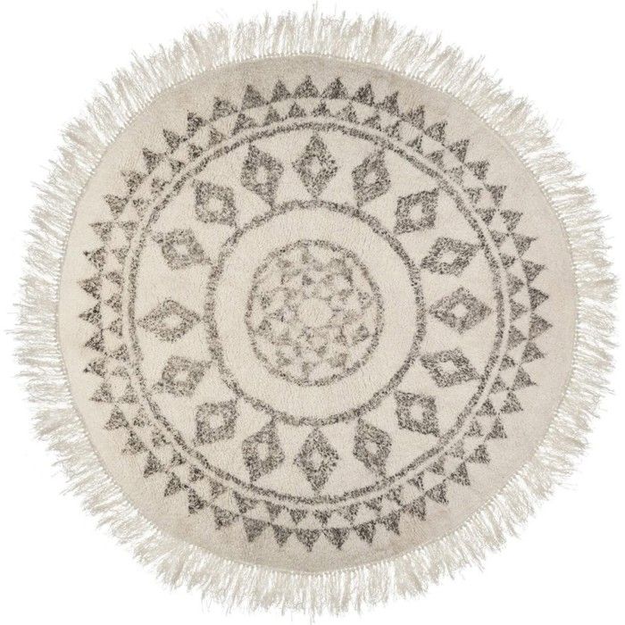 Tapis Rond Noir