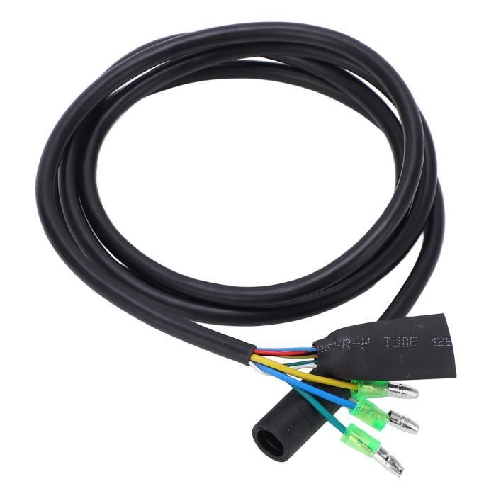 Câble moteur vélo électrique noir fiable 60130160 cm avec adaptateur moteur 9 eB