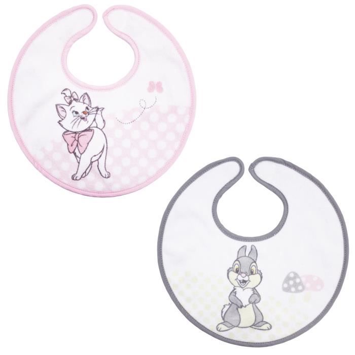Disney Lot De 2 Bavoirs Ludiques Marie Panpan Cdiscount Puericulture Eveil Bebe