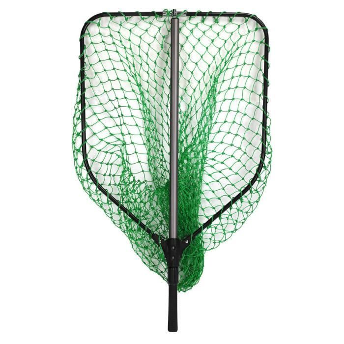 Lot De 2 épuisettes Télescopiques 150 Cm - Alliage Alu, Nylon, Pliable, Sac Rangement, Pour Enfants/adultes