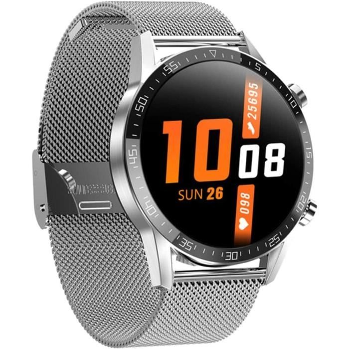 Montre Connectée ECG PPG GPS Bluetooth – 47 Mm, Compatible IOS Android, Bracelet Silicone
