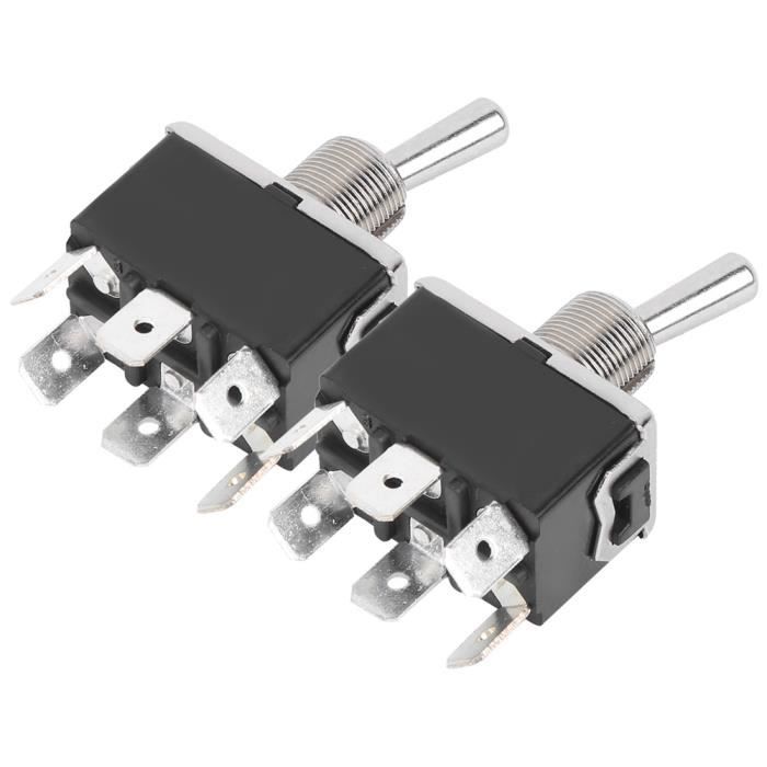 Interrupteur à Bascule Mini 3PDT - 15A/250V - 9 Broches - Pour Automobile Et Industrie