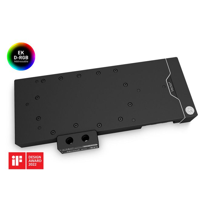 Carte graphique EK Water Blocks EK-Quantum Vector² Trio RTX 3080/90 ABP D-RGB – Nickel + Acetal – Blanc