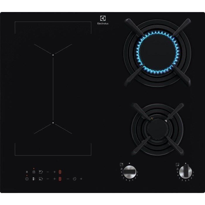 ELECTROLUX Table de cuisson mixte 2 feux gaz 2 feux induction KDI641723K - vue 6