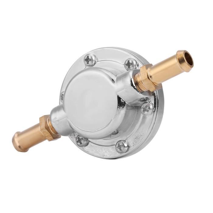 Régulateur de pression de carburant réglable universel Gunmetal pour carburateur
