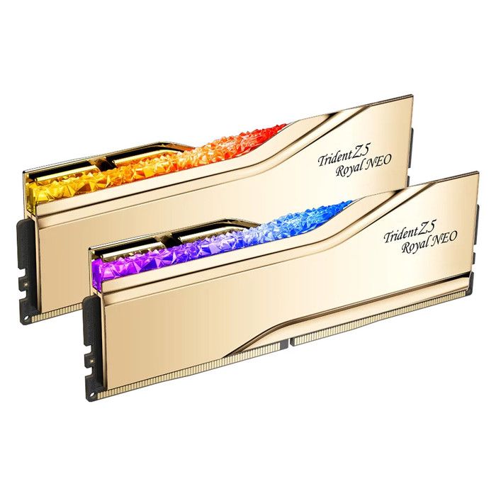 Barrettes de RAM G.Skill Trident Z5 Royal Neo 32 Go DDR5 8000 MHz CL38 kit dual channel 2 x 16 Go optimisées pour AMD.