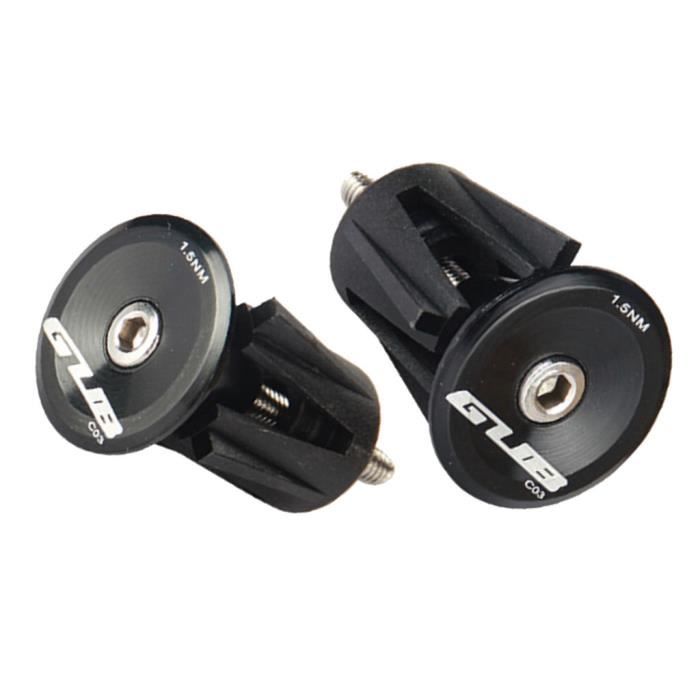 APro Embouts Moto Scooter Poignée Guidon Aluminium Universel Caoutchouc Argent