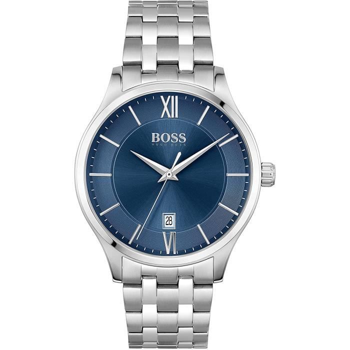 Hugo Boss Montre Hommes Quartz Analogique Bracelet Acier
