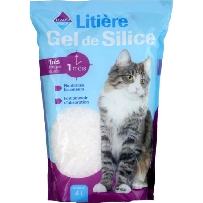 Litiere Gel Silice 4l Leader Price Achat Vente Litiere Silice