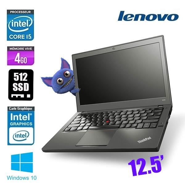 Top achat PC Portable LENOVO THINKPAD X240 CORE I5 pas cher