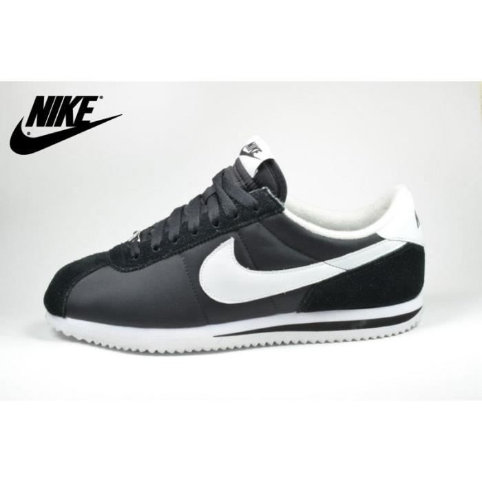 cortez black nylon