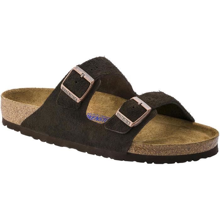 Sandales en daim Birkenstock Arizona Soft Footbed pour homme