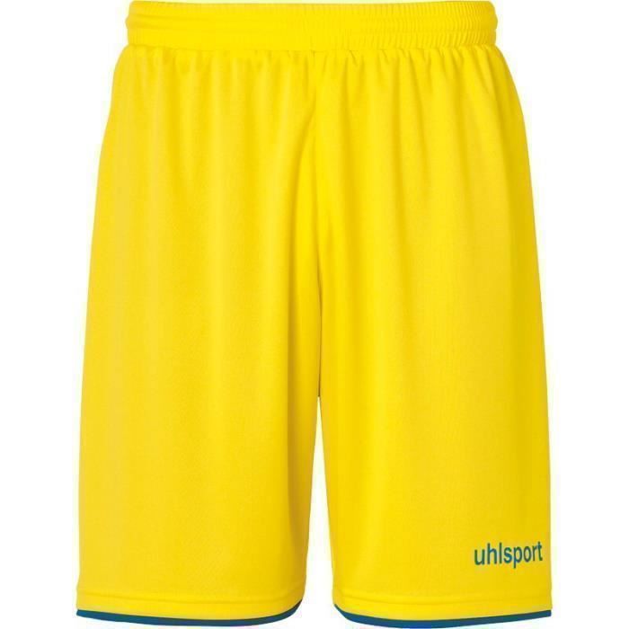 Short - UHLSPORT - Club - Jaune - Homme - 100% polyester Short - UHLSPORT - Club - Jaune - Homme - 100% polyester