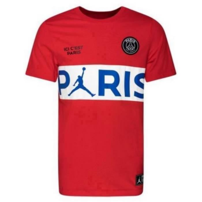 T shirt on sale psg jordan rouge