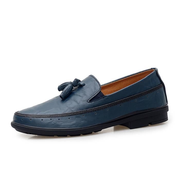 MEIJIANA Mocassins Homme Cuir Classiques Chaussures Ville Élégantes - Confort Et Style Intemporel
