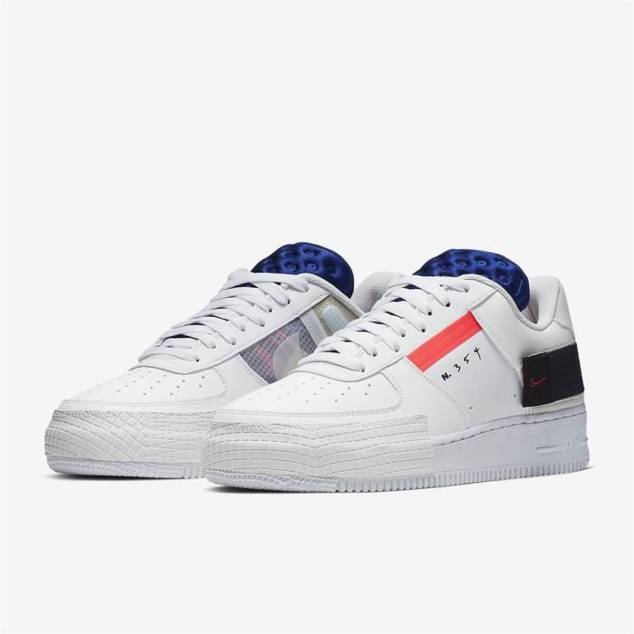 Air Force 1 Type Low Homme Femme Nouveau Baskets AF1 Air Force One Pas Cher  Blanche Blanc - Cdiscount Chaussures