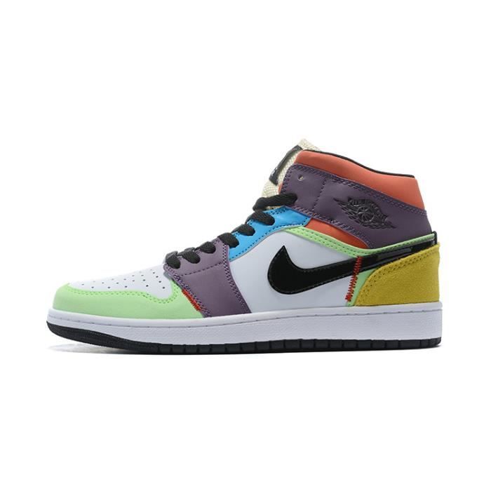 Baskets Airs Jordan 1 Mid SE Chaussures de basket Pas Cher pour Homme Femme  Multicolor Multicolor - Cdiscount Chaussures