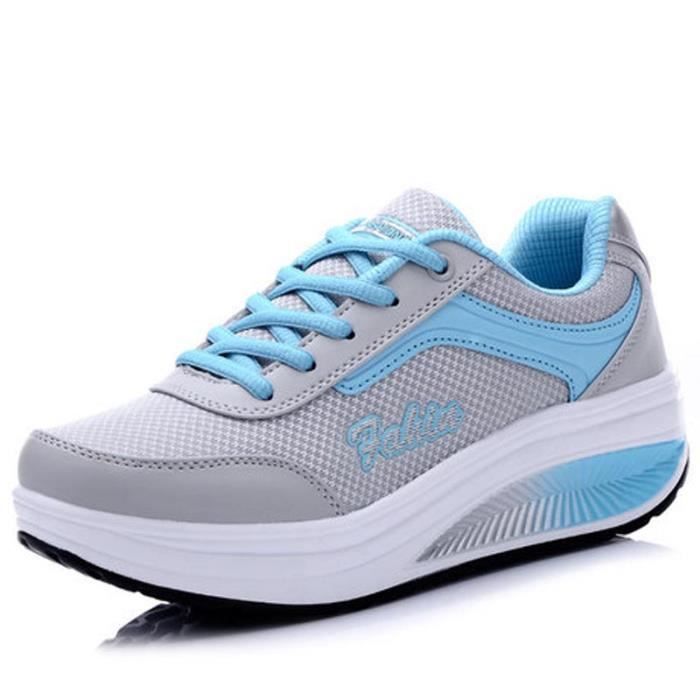 Baskets Femme Respirantes Maille Légères - Chaussures Plates Confortables à Enfiler Pour Quotidien