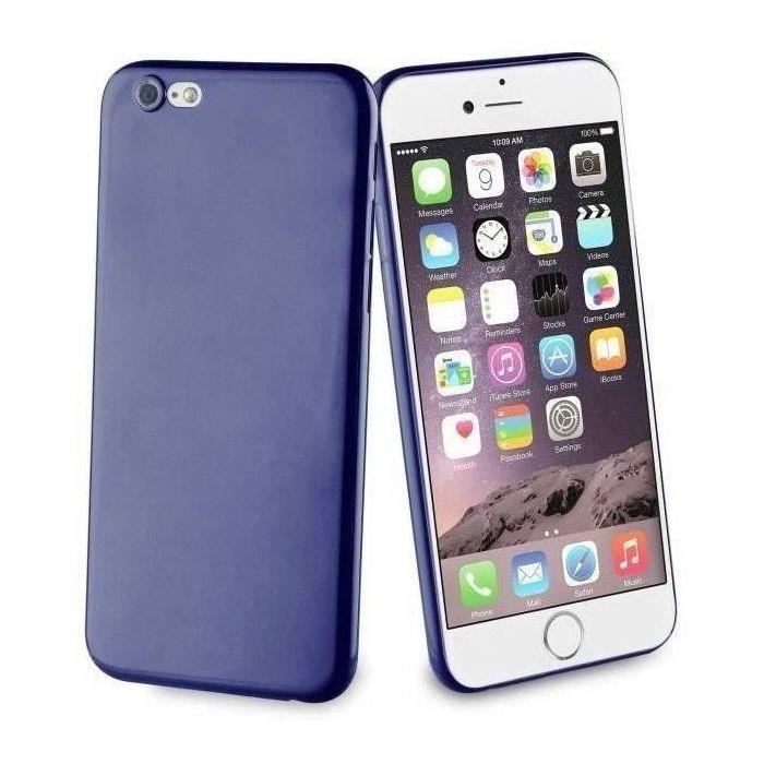 MUVIT LIFE Coque Fever Ultrafine Bleu: Apple iPhone 6 / 6S / 7 / 8