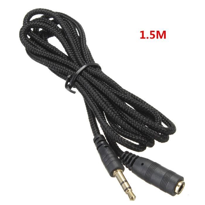NEUFU 3.5mm Casque Ecouteur Audio Extension Rallonge Cable ...