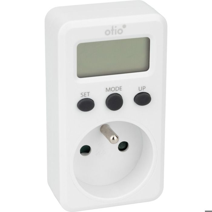 Contrôleur de consommation électrique - 3 indicateurs - Blanc - Otio