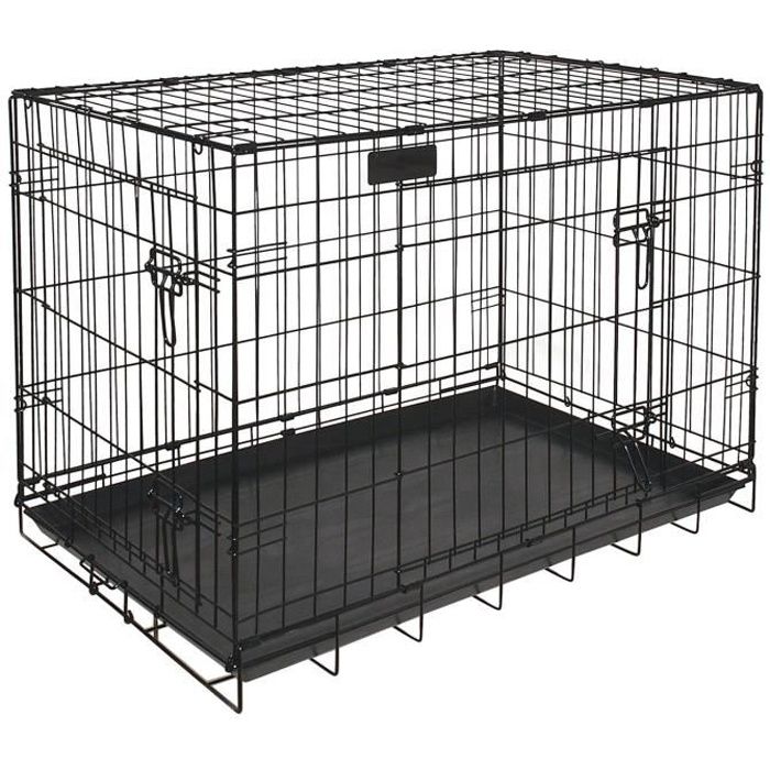 Riga Cage Chiens Gm 91x58x66 Grands Chiens Cdiscount Animalerie