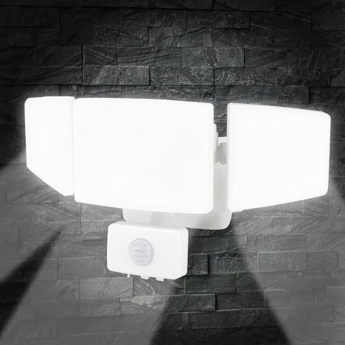 Projecteur LED Extérieur 120W Kelinvmi - 12000 Lm Détecteur Mouvement - IP66 - 4500K Blanc Chaud