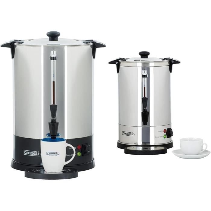 Percolateur à Café Professionnel 18L - 120 Tasses - Double Paroi Inox - Filtre Permanent - Pour événements Et Restauration