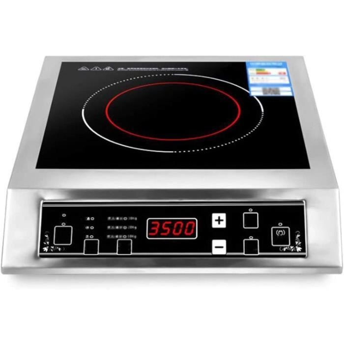Plaque à Induction Portable 1 Brûleur – 1800W, Commande Tactile, Surface En Verre Noir – Neuf, Marque Crux