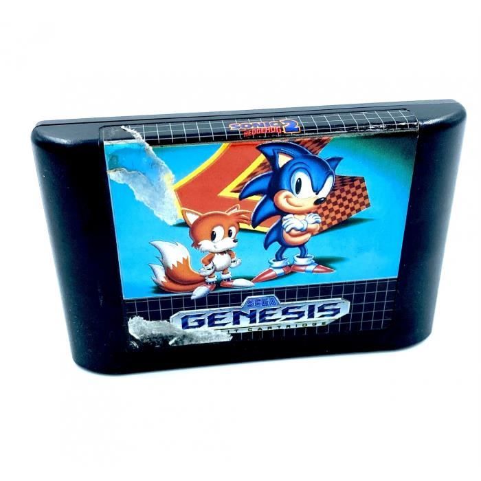 Sonic The Hedgehog 2 Jeu Sega Genesis Megadrive Version Ntsc-Us Cartouche Seule