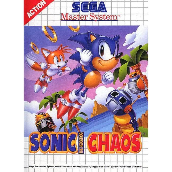 Sega Sonic Chaos Sur Master System