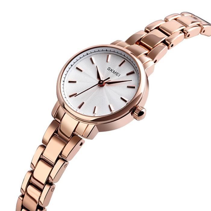 Sharphy Montre Femme De Marque Bracelet 2020 Acier Inoxydable Quartz Simple Etanche Blanc Or Rose Achat Vente Montre Femme Adulte Blanc Soldes Sur Cdiscount Des Le 20 Janvier Cdiscount