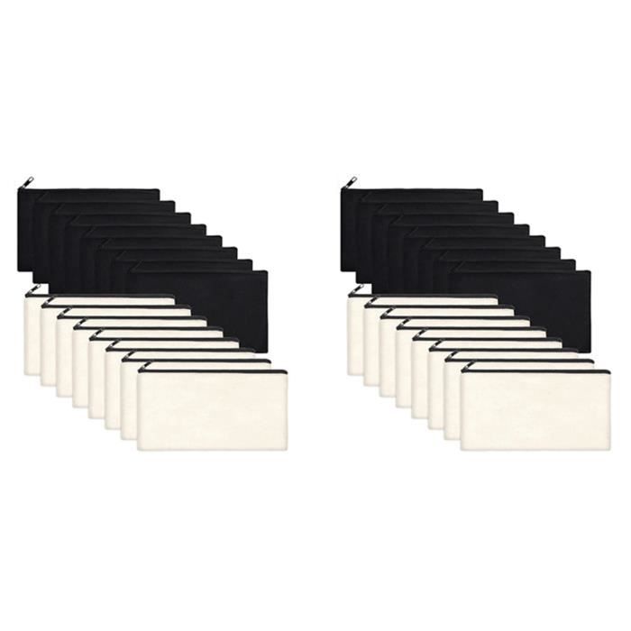 Lot De 4 Trousses Cosmétiques à Fermeture éclair Avec Nœud