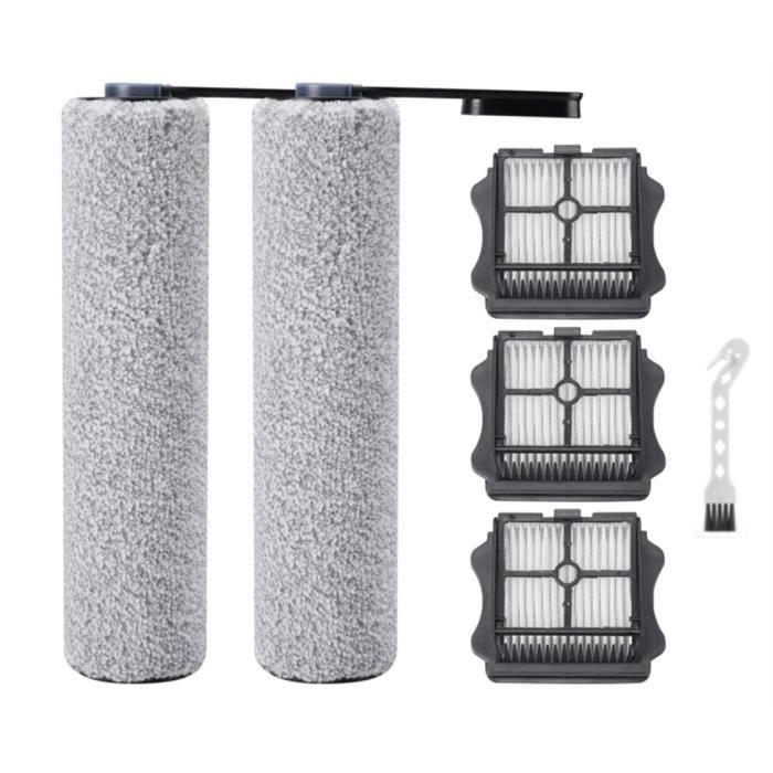 Kit Accessoires Rechange Pour Jonr S20 Pro – 2 Rouleaux Brosse, 2 Filtres éponge, 1 Brosse De Nettoyage