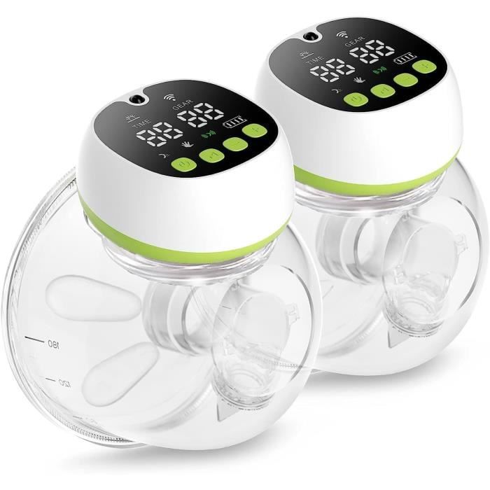 Tire Lait Electrique Main Libre Portable, Scellé Anti-Fuite, 12 Niveaux