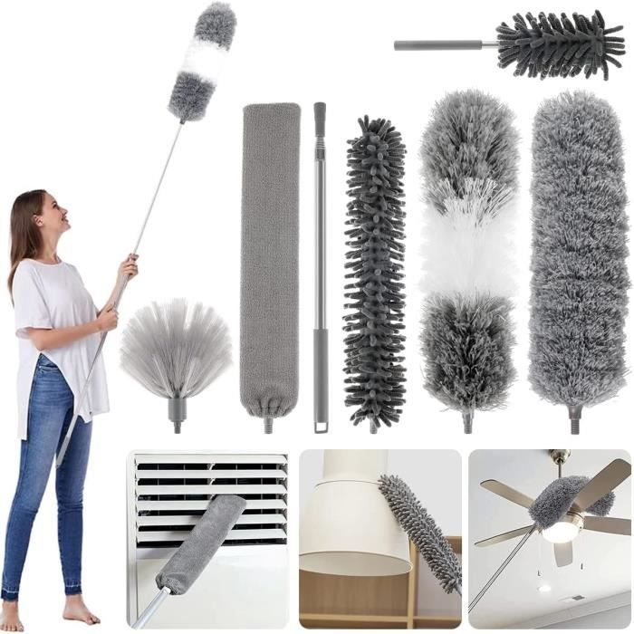 Recharge Microfibre Pour Swiffer - 4 Pièces Violet - Plumette 360° Antipoussière