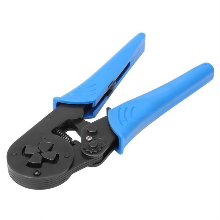 Pince à Sertir à Cliquet Pour Bornes Isolées Européennes 23-13AWG (0,25-2,5 Mm²) - NEUVE