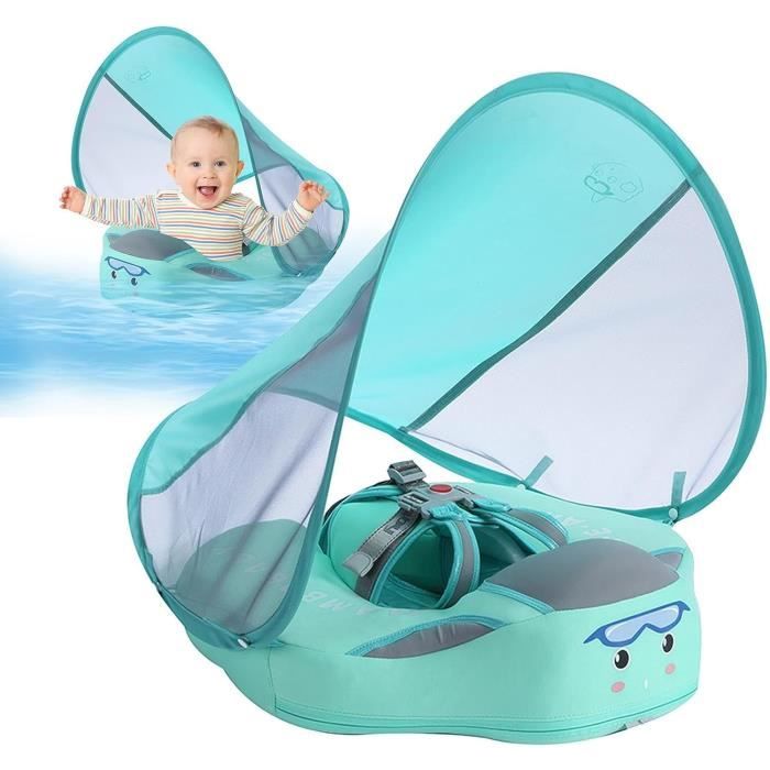 Bouée Bébé 3D Olycism Avec Pare-soleil UPF50+ - Voiture Flottante Pour Piscine 1-4 Ans