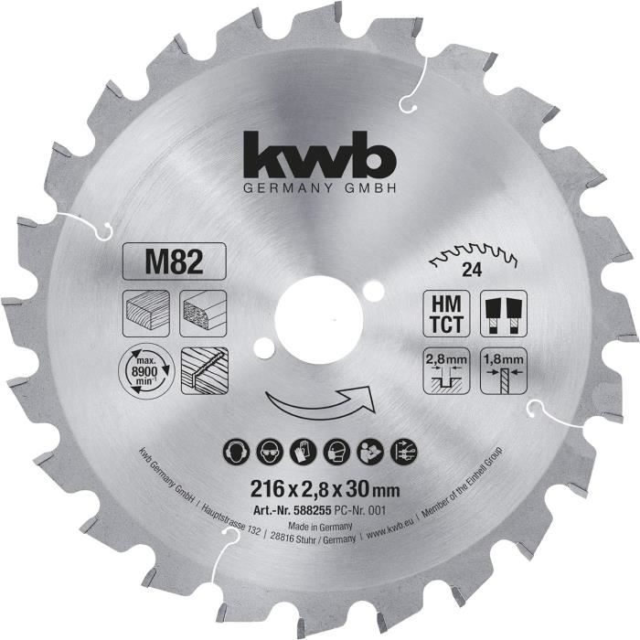 Cikonielf Lame de scie HSS Lame de Scie Circulaire Professionnelle en