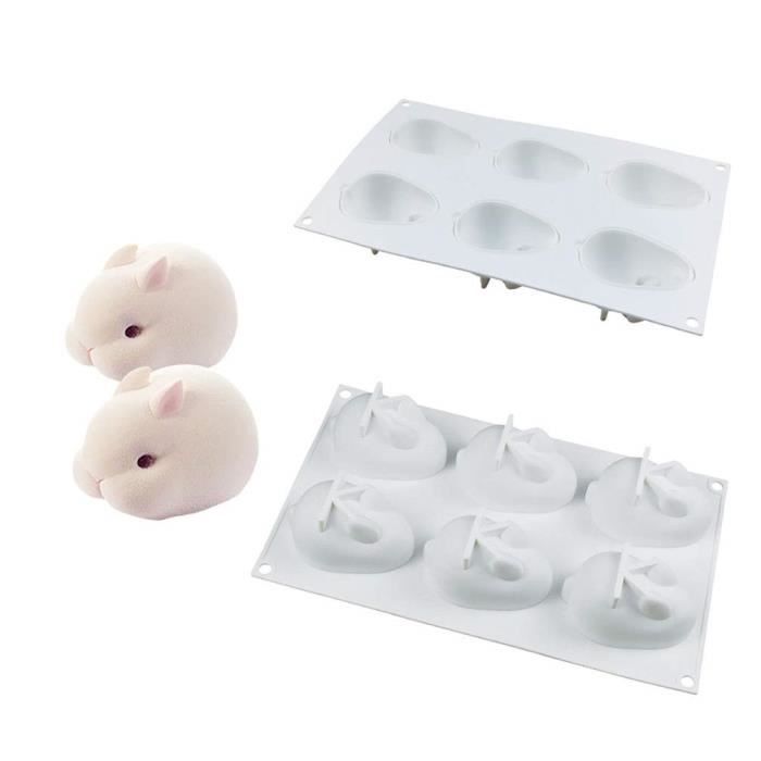 3d 6 Lapin Mousse Gateau Moule En Silicone Diy Decoratif De Cuisson Outils Pour La Decoration De Gateau Au Chocolat Diy Moule Cdiscount Maison 3d 6 Lapin Mousse Gateau Moule En Silicone Diy Decoratif De Cuisson Outils Pour La Decoration De Gateau Au Chocolat Diy Moule Cdiscount Maison