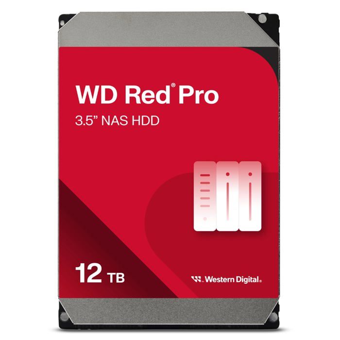 Disque dur interne – WESTERN DIGITAL – WD Red Pro NAS – 12 To – 7200 tr/min – SATA 6 Go/s