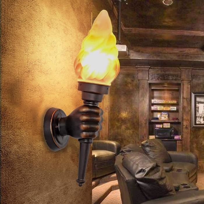 Américain Rétro Lampe Murale Creative Bar Restaurant Nostalgique Décoration Café Allée Torche Lumière Murale Extérieur Applique