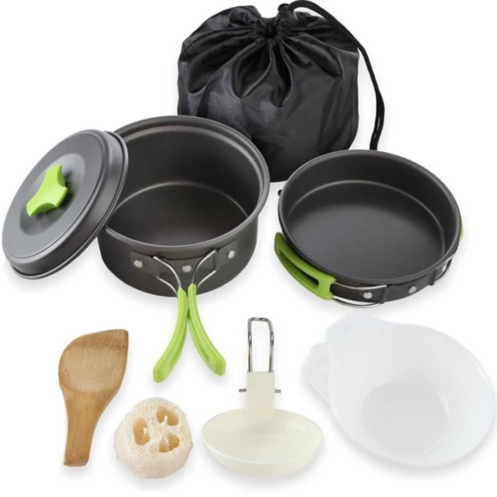 Set De Vaisselle De Camping Toboli 12 Pièces Avec Bouilloire électrique - Neuf, Idéal Plein Air