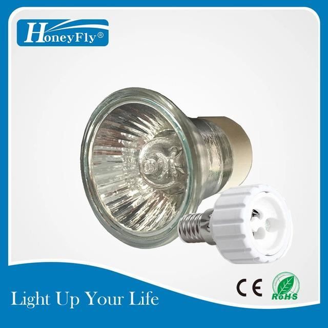 Ampoule,28W With E14 to GU10Gu10Mini Lampe Halogène Mr11 Gu10
